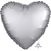 Satin Luxe Platinum Heart