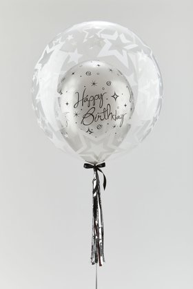 Silver Birthday Bubble