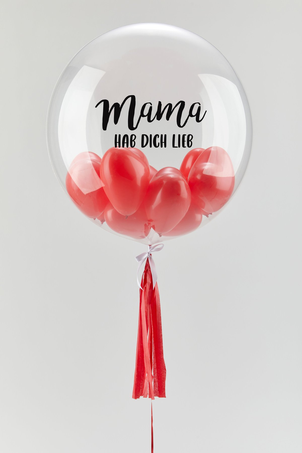 Hab Dich lieb Mama Bubble red