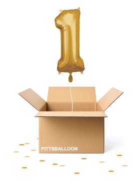 Ballonzahl 1 gold