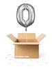 Ballonzahl 0 silber