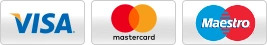 Zahlungsart Kreditkarte: Visa, Mastercard, Maestro