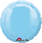 Standard Circle Iridescent Pearl Lite Blue