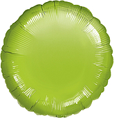 Standard Circle Metallic Lime Green