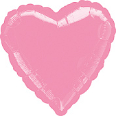 Standard Heart Metallic Pink