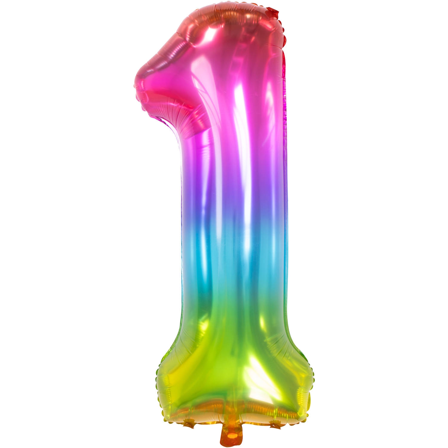 Folienballonzahl Bunt 1