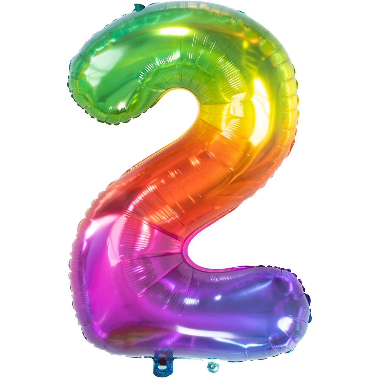 Folienballonzahl Bunt 2