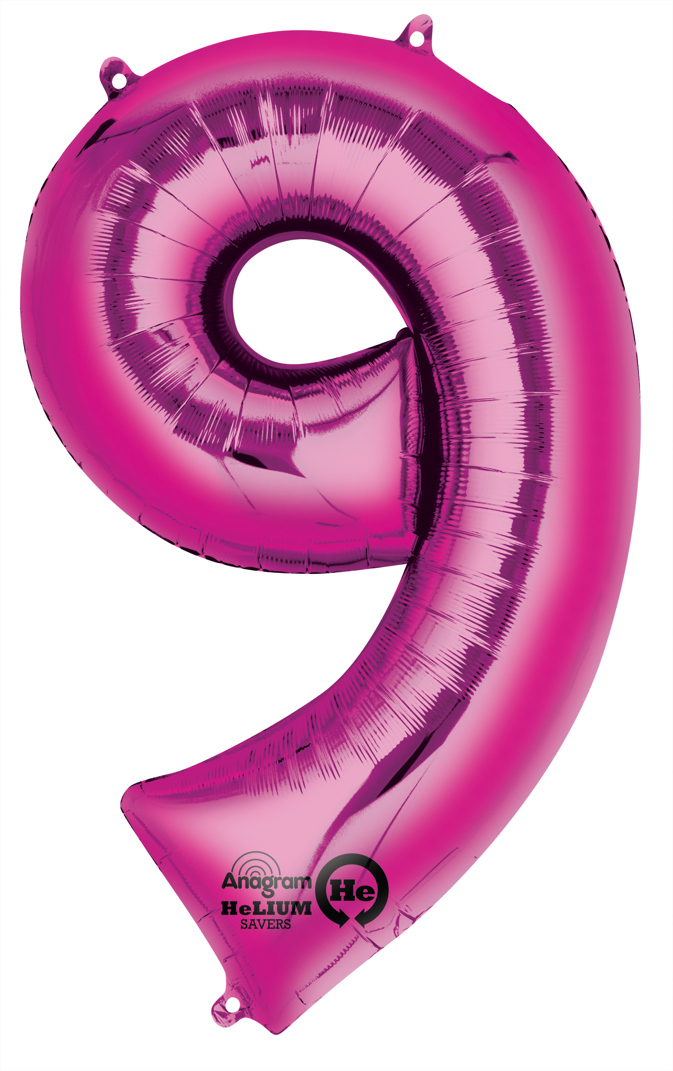 Folienballonzahl Pink
